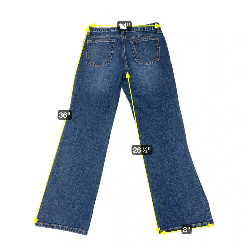 Old Navy Boys Built-In Tough‎ Bootcut Jeans Size 12 Husky Adjustable Waist